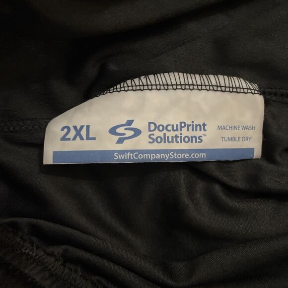 Swift Transportation Black Lightweight Athletic Shorts Mens Size 2XL Workwear - Picture 2 of 9